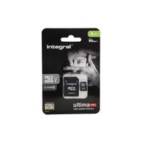 Integral Memory card Class 10 (incl.SD adapter) Micro SDHC card 8GB 90MB INMSDH8G10-90U1