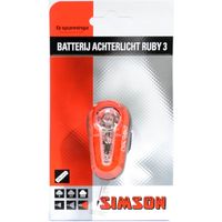 Simson achterlicht Ruby 3 batterij zadelpen