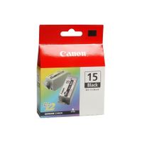 Canon Inktcartridge BCI 15 black twin pack Zwart 5,3ml i70 8190A002AA