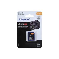 Integral Memory card UltimaPro X2, Class 10 V30 SDXC card 512GB 100MB/s INSDX512G-100/80V30