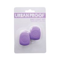UrbanProof fietslampjes set siliconen Pastel violet
