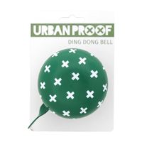 UrbanProof Dingdong bel 8cm Plusjes confetti groen