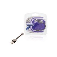 Bandridge Data en Oplaadkabel Apple Lightning - USB A Male 0.10 m Zwart BBM39300B01
