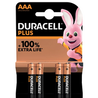Duracell batterij PLUS AAA 1,5V. 4st. 