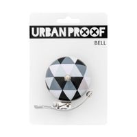 UrbanProof Retro bel 6 cm Driehoek zwart/wit