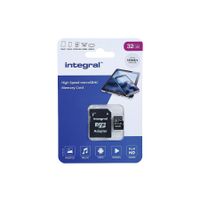 Integral Memory card High Speed, Class 10 (incl.SD adapter) INMSDH32G-100V10