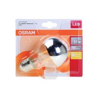 Osram Ledlamp Standaard LED Classic A51 Ballonkrooncoating zilver 7W E27 650lm 2700K 4058075808690