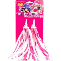 Pexkids streamers roze-witte franje