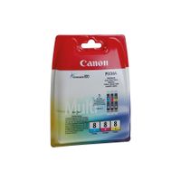 Canon Inktcartridge CLI 8 Colorpack C/M/Y Pixma iP4200, Pixma iP5200 CANBCLI8CO