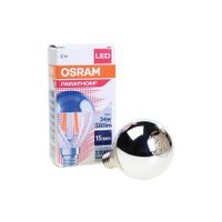 Osram Ledlamp Kogellamp LED Classic P34 Kopspiegel zilver 4W E14 380lm 2700K 4058075815131