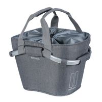 Basil mand front 2day Carry All KF 15L grey melee 20x26x19cm