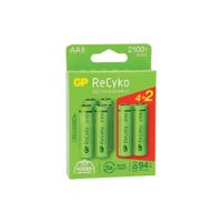 GP Batterij ReCyko+ Oplaadbaar AA 2000mAh NiMH 120210AAHCE-C4+2