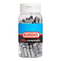 Elvedes kabelhoedje 4,3mm PVC zilver (150x) ELV1160PVC4-3