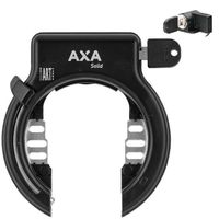AXA veiligheidsslot Solid Plus + Accuslot Shimano Rack zwart