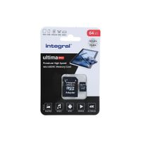Integral Memory card UltimaPro High Speed Class 10 (incl.SD adapter) INMSDX64G-100/70V30