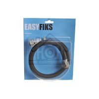 Easyfiks Gasslang Rubber flexibel voor los staande apparaten Gastec 60 cm met koppelingen