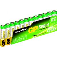 GP Alkaline batterij AAA 12 stuks