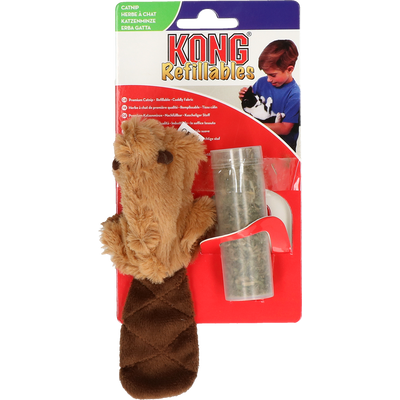 Foto van KONG Cat Refillable Catnip Beaver