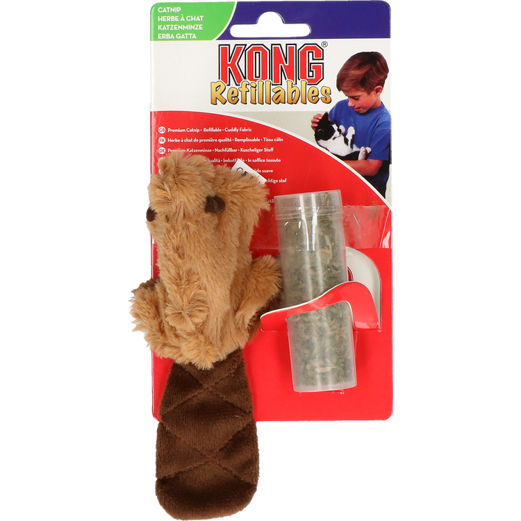 Foto van KONG Cat Refillable Catnip Beaver