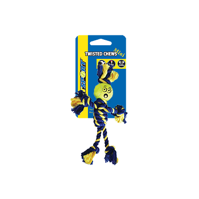 Foto van Mini Rasta Man Rope met 3.8 cm Tennis Ball