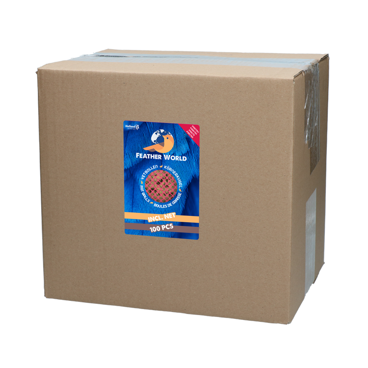 Foto van Feather World insecten mezenbol incl. net (rood)