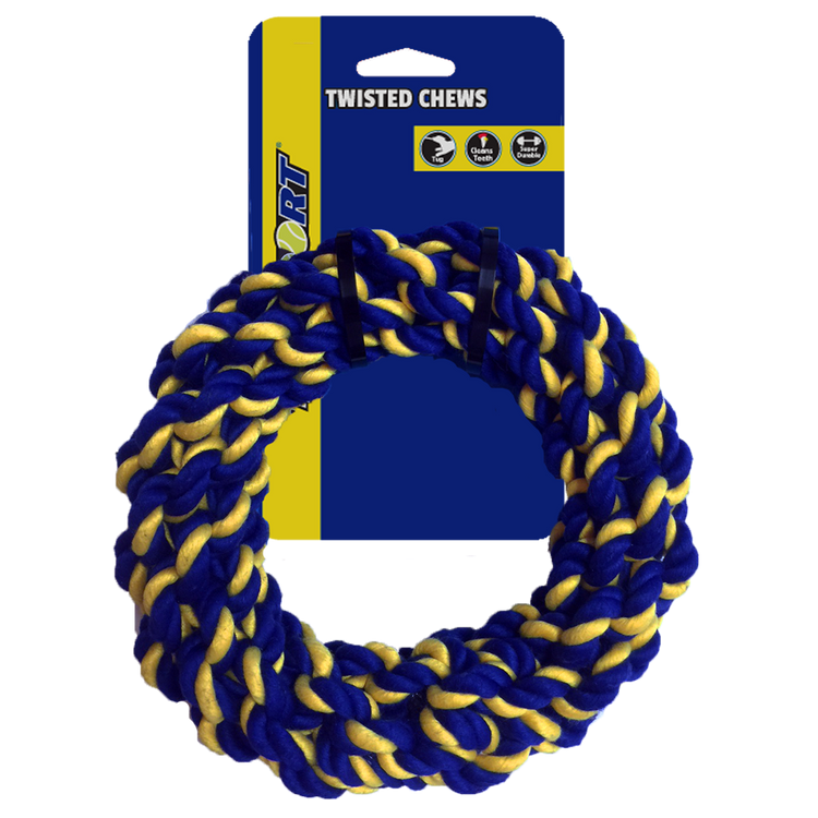 Foto van Braided Cotton Rope Ring Medium 17.5cm