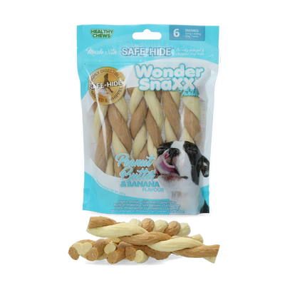 Foto van Wonder Snaxx Twists pinda en banaan