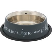 Trixie Voer/waterbak RVS rubberrand - 4 stuks