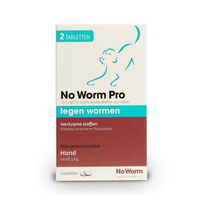 No Worm Pro Hond-M Foto van No Worm Pro Hond-M