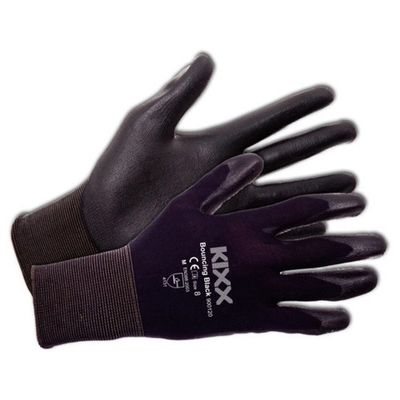KIXX Tuinhandschoen bouncing black Foto van KIXX Tuinhandschoen bouncing black