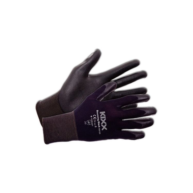 KIXX Tuinhandschoen bouncing black Foto van KIXX Tuinhandschoen bouncing black