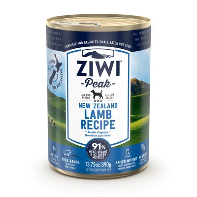 Foto van ZIWI Peak Dog Cans Lamb 390 gr.