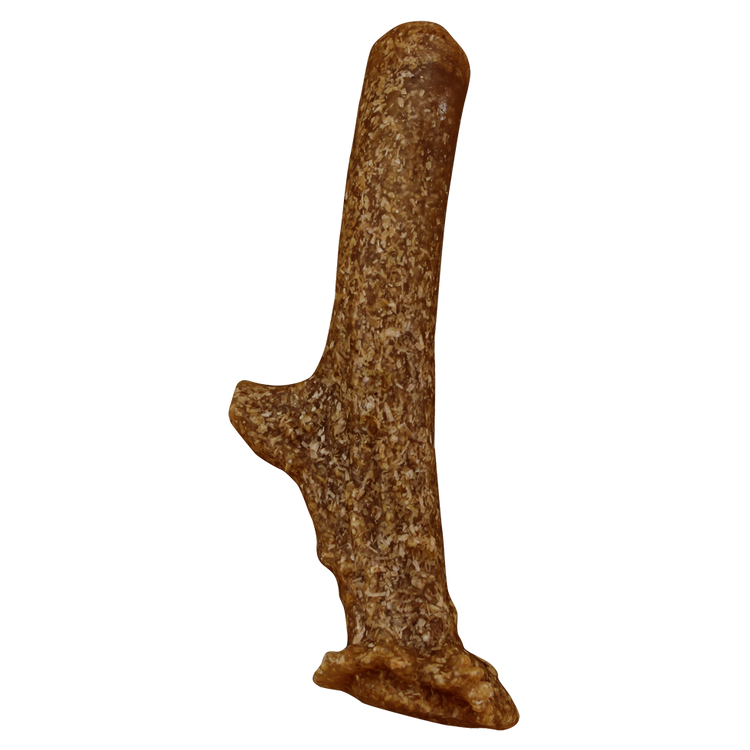 Foto van Pet Qwerks Wood Antler Smoked Cheese S 11 cm