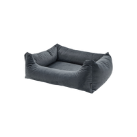 Madison Velours Dog Bed Grijs S