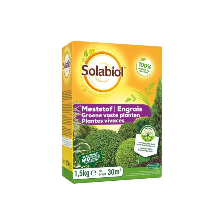 Solabiol Meststof groene vaste planten Foto van Solabiol Meststof groene vaste planten