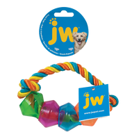 JW Treat Pod Rope Ring Small 17.8cm Multi Color