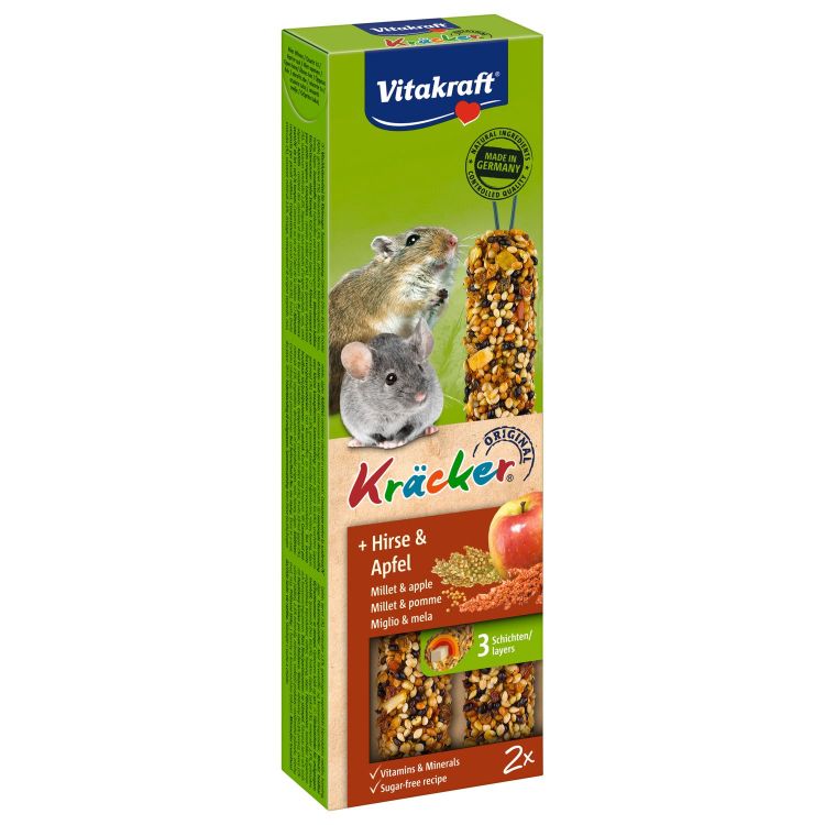 Foto van Vitakraft Muis/Gerbil kracker corn/fruit