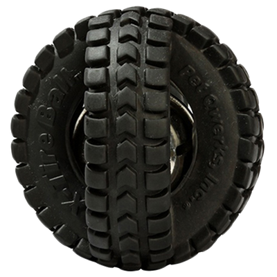 Foto van Pet Qwerks Jingle X-Tire Ball Medium ø 12 cm