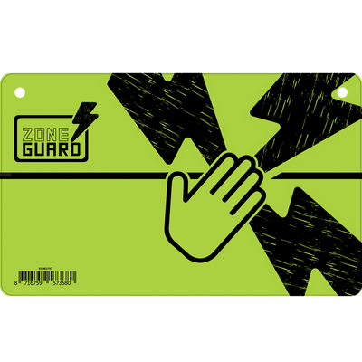 Foto van ZoneGuard Waarschuwingsbord en GEVAAR schrikdraaden