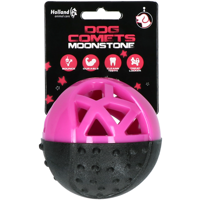 Foto van Dog Comets Moonstone Traktatiebal rond roze