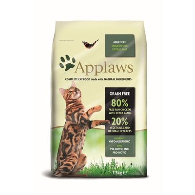 Foto van Applaws Kattenvoer Droog Adult Kip & Lam 7.5 kg.