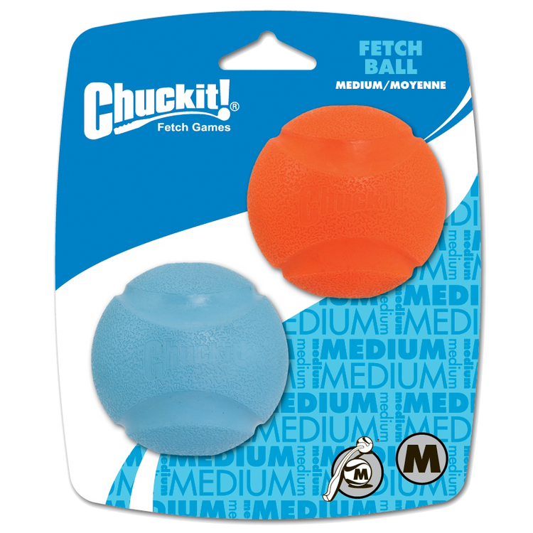 Foto van Chuckit Fetch Ball M 6 cm 2 Pack