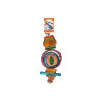 Birrdeeez Papegaai speelgoed rondhout/zaad Big