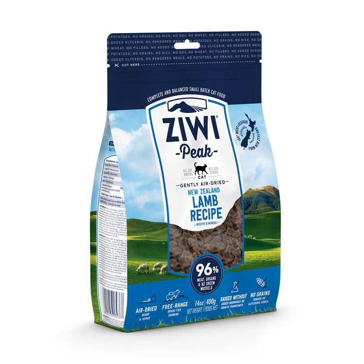 ZIWI Peak Cat Gently Air-Dried Lamb 400 gr. Foto van ZIWI Peak Cat Gently Air-Dried Lamb 400 gr.