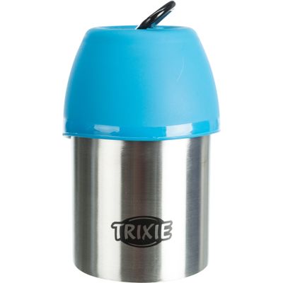 Foto van Trixie Fles met waterbak RVS/kunststof - 3 stuks