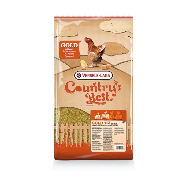 Versele-Laga Country`s Be Gold 1&2 mash opgroeimeel Foto van Versele-Laga Country`s Be Gold 1&2 mash opgroeimeel