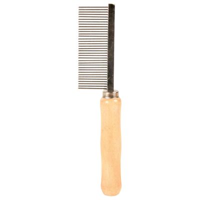 Foto van Trixie Kam middel hout/metalen tanden - 3 stuks