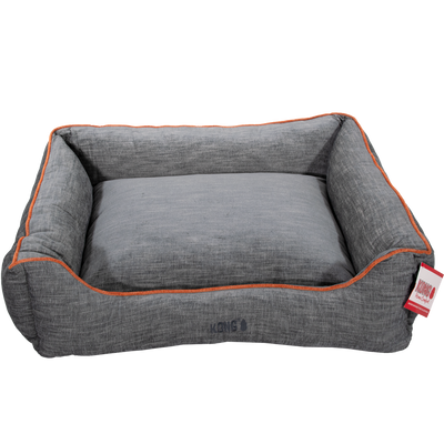 Foto van KONG Lounger Beds X-Large. Grijs met oranje lijn