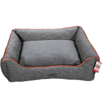 KONG Lounger Beds X-Large. Grijs met oranje lijn
