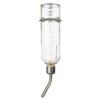 Trixie Drinkfles met spanveer/moer en draadbeugel glas - 3 stuks